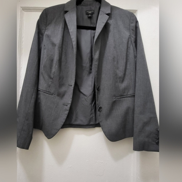 Ann Taylor Factory Gray Skirt Suit - Picture 1 of 8